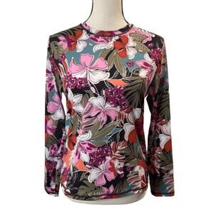 Roxy Women’s Floral Active Long Sleeved Top Size M